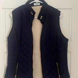 J. Crew inspired Dark Blue Quilted Vest